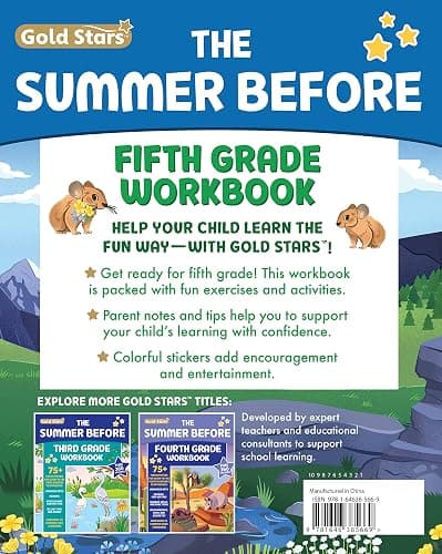 The Summer Before Fifth Grade Workbook: Bridging 4th to 5th Grade with 75+ Activities Math, Reading Comprehension, Writing, Language Arts, Fractions, Geometry, and More! thumbnail 2