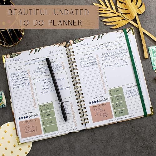 Beautiful To Do List Notebook - Aesthetic Daily Planner to Easily Organize Your Tasks And Boost Productivity - Stylish Undated Planner And School or Office Supplies For Women thumbnail 3