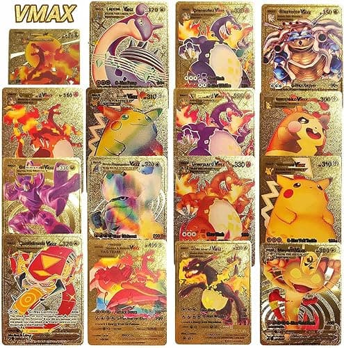 55 PCS Gold Cards Packs Rare Golden Cards Deck Box Gold Foil Card for Fans/Kids/Collectors Gifts (No Duplicates) thumbnail 4
