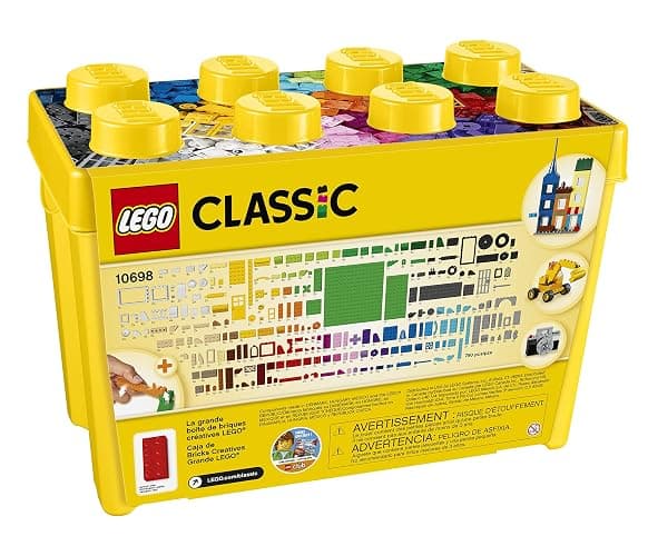 LEGO Classic Große Bausteine-Box mit kreativen Bausteinen, Kamera, Vespa und Bagger als Bauset - Spielzeug zum Bauen - Geschenk zu Weihnachten für Jungen und Mädchen ab 4 Jahren 10698 thumbnail 8
