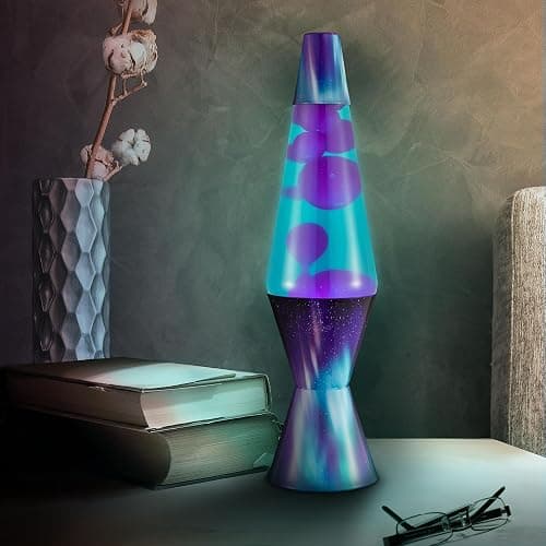 Lava Original Lamp - 14.5" Aurora Borealis - Purple Wax and Teal Liquid - Home Décor Motion Light - 2047 thumbnail 2