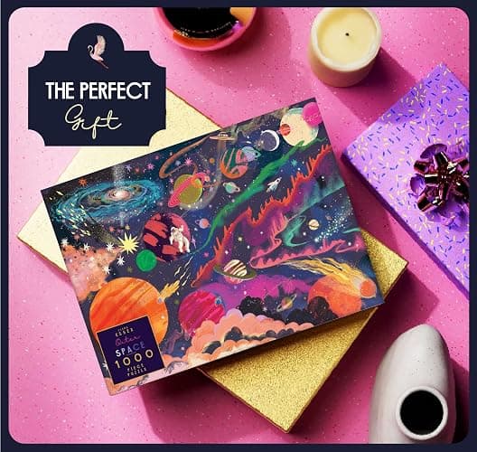 Elena Essex Jigsaw Puzzle - Outer Space, Jigsaw Puzzles for Adults 1000, Jigsaws 1000 Pieces for Adults, Solar System Planet Spaceman Moon Space Puzzle, Size 70x50cm thumbnail 2