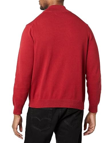 Amazon Essentials Men's 100% Cotton Quarter-Zip Sweater thumbnail 4