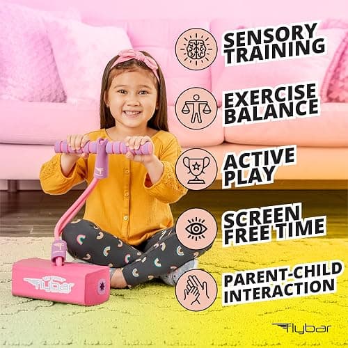 Flybar My First Foam Pogo Jumper for Kids Fun and Safe Pogo Stick for Toddlers, Durable Foam and Bungee Jumper for Ages 3 and up, Supports up to 250lbs thumbnail 3