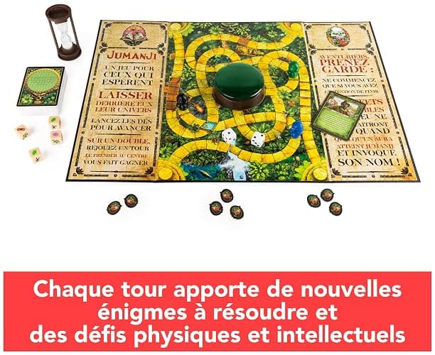 Jumanji - Jumanji Retro - Jeu de Société Famille - Jeu De Plateau avec Nombreux Défis - Ambiance du Film - Version Française - Jouet Enfant 8 Ans et + thumbnail 3