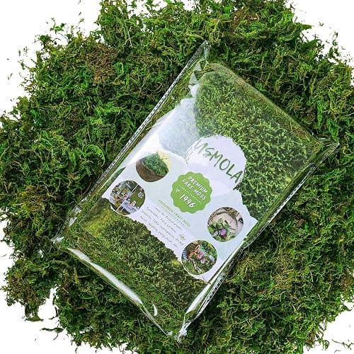 USMOLA Artificial Moss, 16OZ Fake Moss for Crafts, Decorative Centerpieces, Fairy Garden, Wedding Party Decor, Faux Potted Plants, 455gr (Fresh Green) thumbnail 2