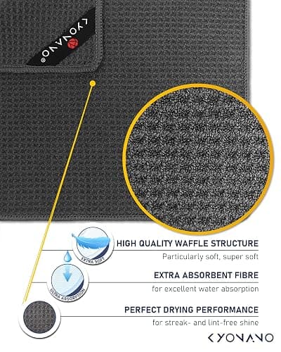 KYONANO Espresso Accessories, Barista Micro Cleaning Towels 4 Pack - Perfect Coffee & Espresso Machine Cleaning - Steam Wand Towels, 30 x 30cm thumbnail 5