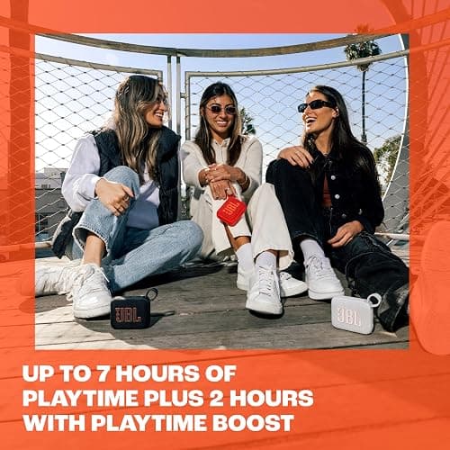 JBL Go 4 - Ultra-Portable, Waterproof and Dustproof Bluetooth Speaker, Big JBL Pro Sound with Punchy bass, 7-Hour Built-in Battery, Made in Part with Recycled Materials (White) thumbnail 6