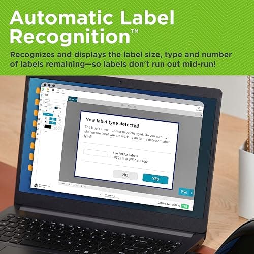 DYMO LabelWriter 550 Turbo Label Printer, Label Maker with High-Speed Direct Thermal Printing, Automatic Label Recognition, Prints Variety of Label Types Through USB or LAN Network Connectivity thumbnail 2