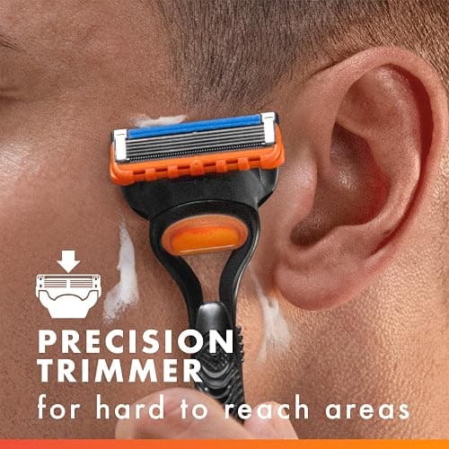Gillette Fusion5 Razors for Men, 1 Razor, 4 Blade Refills, Lubrastrip for a More Comfortable Shave thumbnail 8