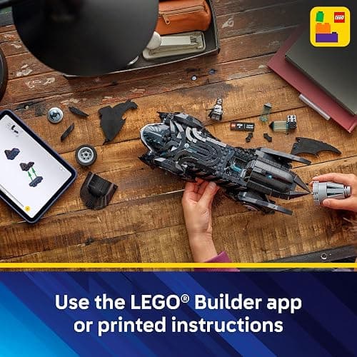 LEGO DC Batman: Batman Forever Batmobile Kids Toy - Building & Learning Toy for Girls & Boys, Ages 12+ - Model Car with Minifigure Included - Gift Idea for Birthdays - 76304 thumbnail 6