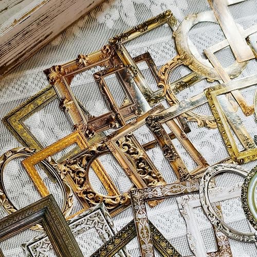 100 Pcs Vintage Frame Stickers Metallic | Scrapbooking Stickers for Journals, Planners, Junk Journals, Wedding Albums | Scrapbook Supplies & Decorations thumbnail 4