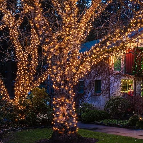 Christmas Lights 100 Count Mini Clear Lights 32ft White Wire Christmas Tree String Lights Set for Outdoor Indoor Christmas Decorations Wedding Decorations Valentines Day Decor,UL Certified (32feet) thumbnail 5