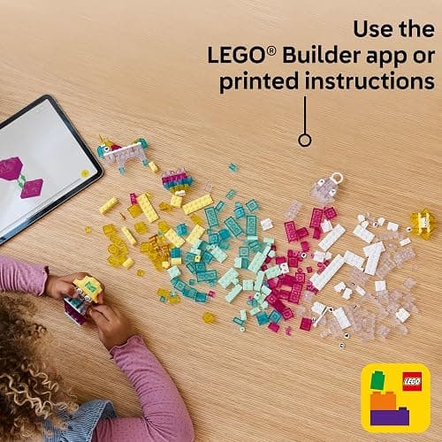 LEGO Classic Magical Transparent Box - Preschool Learning Toy for Boys and Girls, Ages 5+ - Birthday Gift for Kids - Beginner Construction Set - Colorful Building Bricks Toy - 11040 thumbnail 6