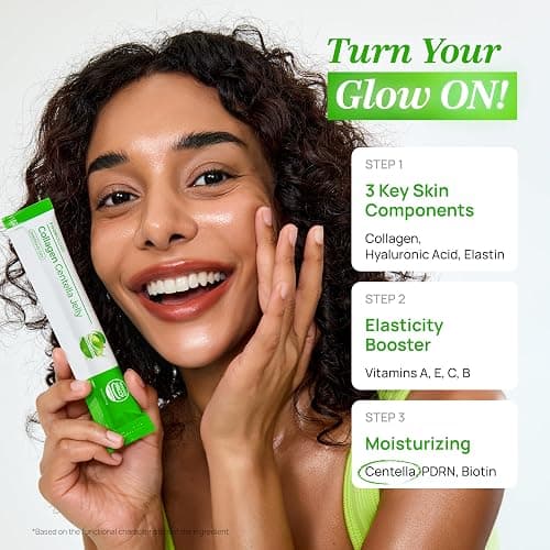 Stick Jelly Duo: Cutting & Collagen Jelly Set, Korean Supplement, Christmas Gifts Stocking Stuffers for Boosting Metabolism and Skin Hydration, Collagen, Centella Asiatica, Garcinia Cambogia Jel thumbnail 8