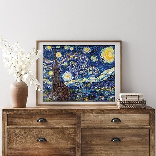 DIAMOND DOTZ Starry Night (Van Gogh) Diamond Painting Kits for Adults - Diamond Art Kits a Relaxing Creative Craft Kit with Dotz Gems 16x20 thumbnail 3