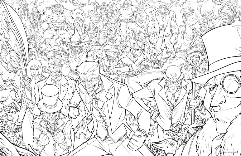 DC Super-Villains: The Official Coloring Book thumbnail 3