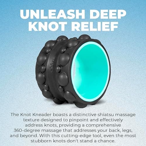 Chirp Wheel XR 6" Knot Kneader Back Roller for Deep Tissue Relief, Mint | Knot Kneader Back Roller, Shiatsu Foam Roller for Deep Muscle Knots, Trigger Point Back Massager, 6 Inch thumbnail 2