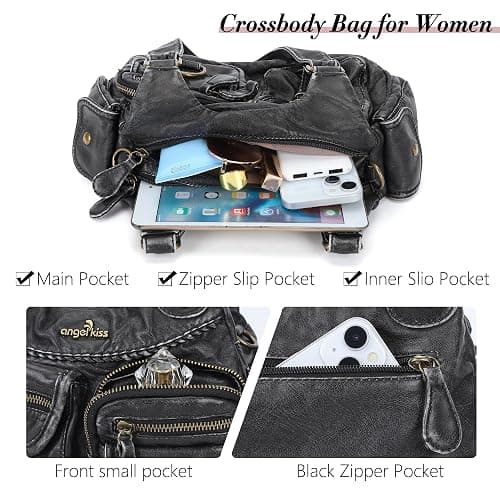 Angel Kiss Hobo Bags for Women Shoulder Bag Shoulder Purses and Handbags Vegan Leather Hobo Handbags Crossbody Bags thumbnail 6