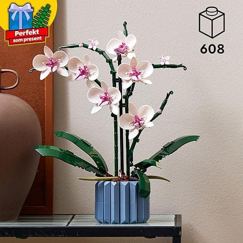 LEGO Botanicals Orchidee - Künstliche Pflanzen Set mit weißen und rosa Blumen - Modellbausatz für Erwachsene - Home und Zimmer-Deko - Botanik Kollektion - Geschenke für Frauen und Männer 10311 thumbnail 2