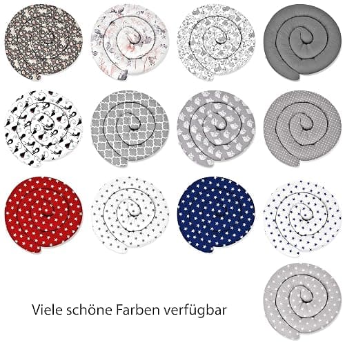 ekm trade XXL 300 cm Bettschlange für Allergiker Bettkissen Stillkissen Bettrolle Zierkissen Bettumrandung Schlange Handmade 100% Baumwolle (8 – Beige, 300 cm) thumbnail 6