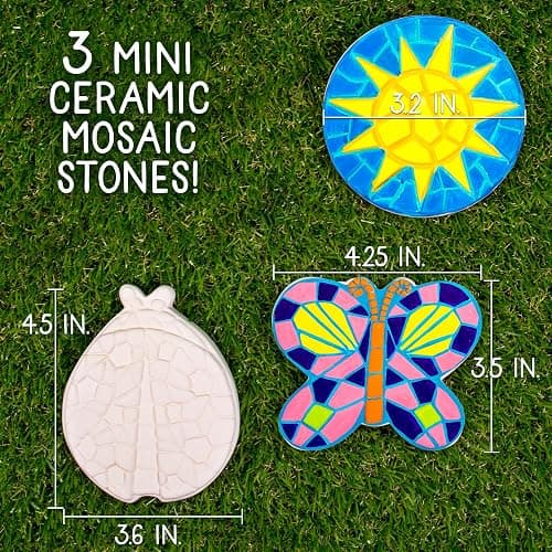 Creative Roots Paint Your Own Butterfly, Ladybug & Sun Stepping Stone by Horizon Group USA, 1 box of 3 count thumbnail 3