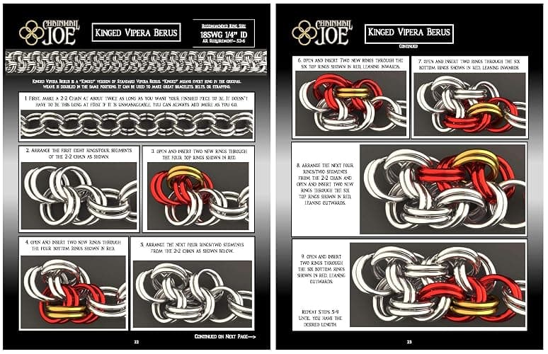 Complete Chainmail Kit - 20 Weave Tutorial Book, 23,000+ Rings(Over 4 Pounds), Clasps, and Tools thumbnail 7