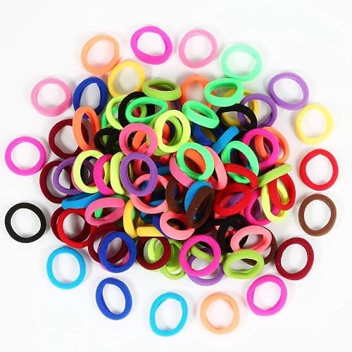 QRTVI 120 Pcs Baby Hair Ties, Cotton Toddler Hair Ties for Girls and Kids, Multicolor Small Seamless Hair Bands Elastic Ponytail Holders(15 Colors) thumbnail 5
