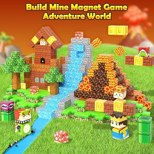 100PCS Magnetic Blocks Magnetic Building Blocks Sensory Toys for Kids Ages 3-5 6-8 8-12 Kids Game Toys for 3+ Year Old Boys & Girls, 3 4 5 6 7 8 9 10 Year Old Boy Birthday Gift Stocking Stuffers thumbnail 4