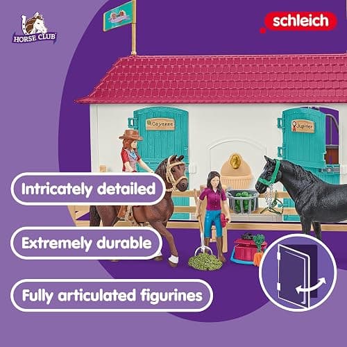 Schleich Horse Club - 192Pc Lakeside Country House And Stable | 42551 | Horse Figurine, Equestrian Toy for Girls 5+, Realistic Horse Toy, Screen-Free Imaginative Pretend Play, Party Gifts thumbnail 3