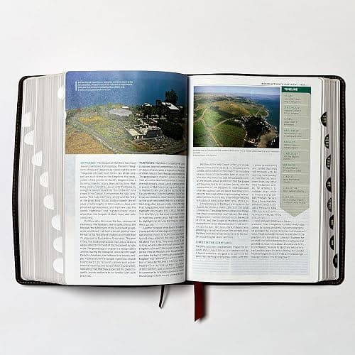 NKJV Study Bible, Bonded Leather, Burgundy, Full-Color, Thumb Indexed, Comfort Print: The Complete Resource for Studying God’s Word thumbnail 3