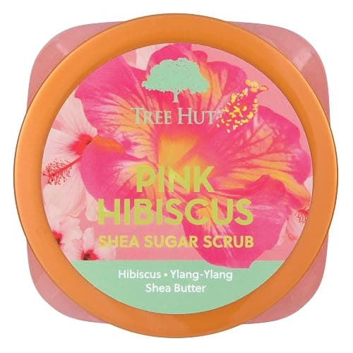 Tree Hut Pink Hibiscus Shea Sugar Scrub, Exfoliating, Hydrating & Moisturizing Body Scrub with Shea Butter & Nourishing Essential Oils, Smooth & Soften Skin, 18 oz thumbnail 2