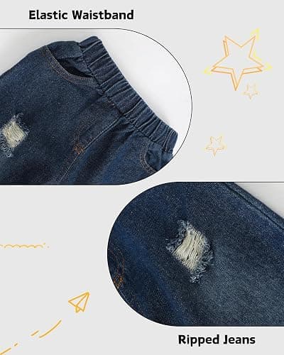 XUANHAO Toddler Boy Clothes Infant Baby Boy Outfits 12 18 24 Months 2T 3T 4T 5T Hoodie Jeans Pants Set Fall Winter Clothing thumbnail 5