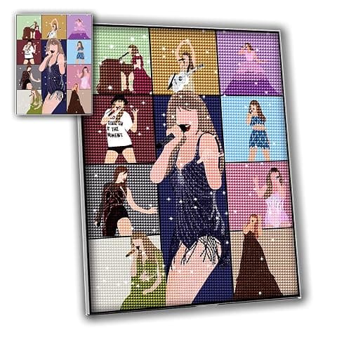 LETISH Diamond Painting for Adults,Diamonds Painting Kit Art for Wall Home Decor Arts Craft (Multicolor Flash Drill) - Image 1