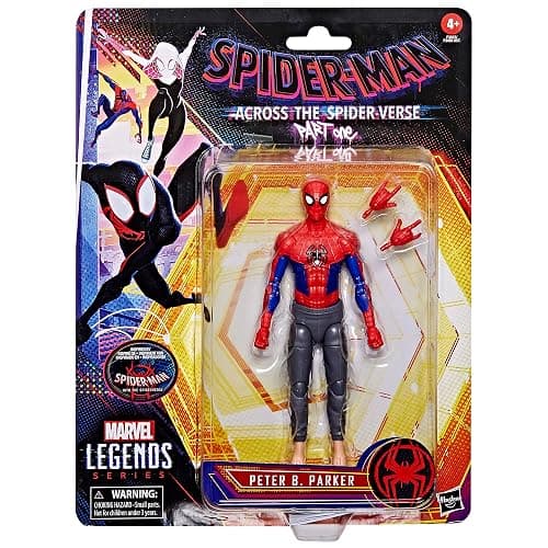 Spider-Man Marvel Legends Series Across The Spider-Verse Peter B Parker 6-inch Action Figure Toy, 2 Accessories thumbnail 3