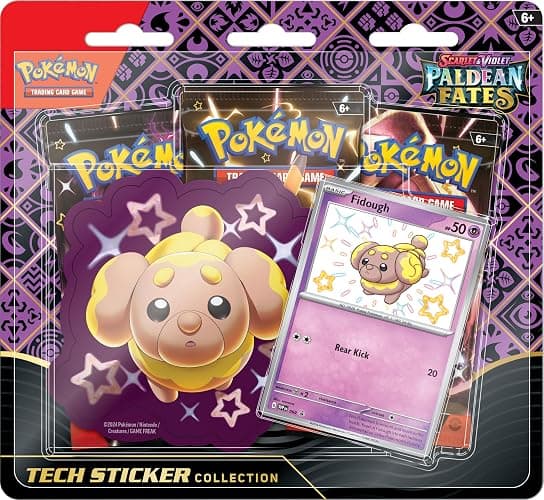 POKEMON TCG: Scarlet and Violet: PALDEAN Fates: TECH Sticker Collection - Shiny Fidough - Image 1