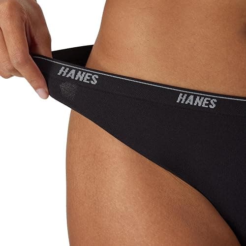 Hanes Women's Moves Underwear, 360° Flex Stretch Panties, Smooth & Seamless Hipsters Bikinis Or Thongs, 6-Pack thumbnail 5