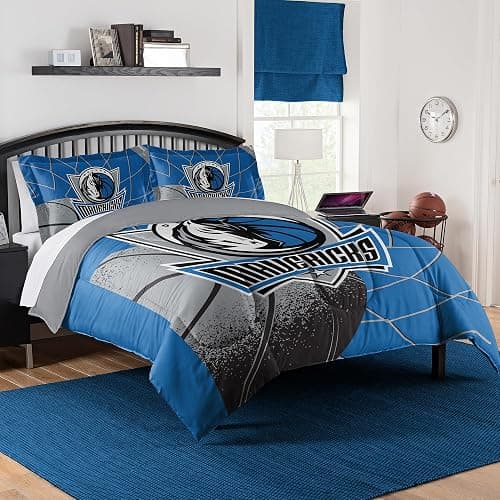 NORTHWEST Dallas Mavericks Officially Licensed NBA Comforter Set – Full/Queen & Twin/Twin XL – Soft Bedding with Team Logo & Pillow Shams – Basketball Fan Bedroom Set, Full/Queen - Image 1