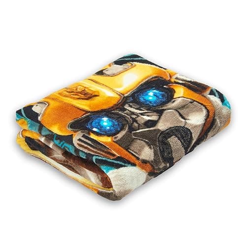 NORTHWEST Transformers Micro Raschel Throw Blanket, Ultra Soft Throw, 46 x 60 Inches, Be Alert thumbnail 3