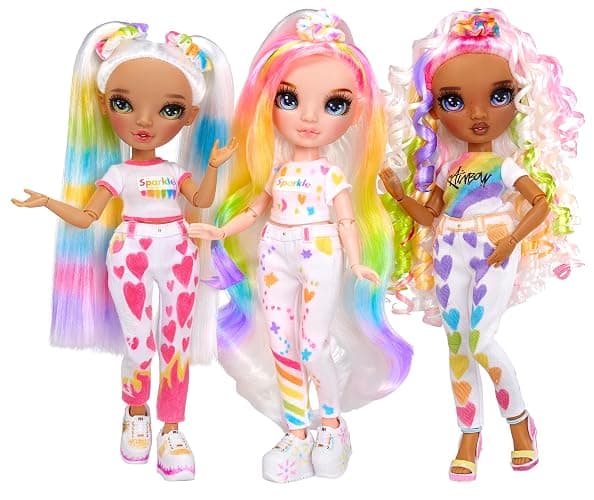 Rainbow High Color & Create Fashion DIY Doll with Washable Rainbow Markers, Purple Eyes, Curly Hair, Bonus Top & Shoes. Color, Create, Play, Rinse and Repeat. Creative 4-12+ thumbnail 8