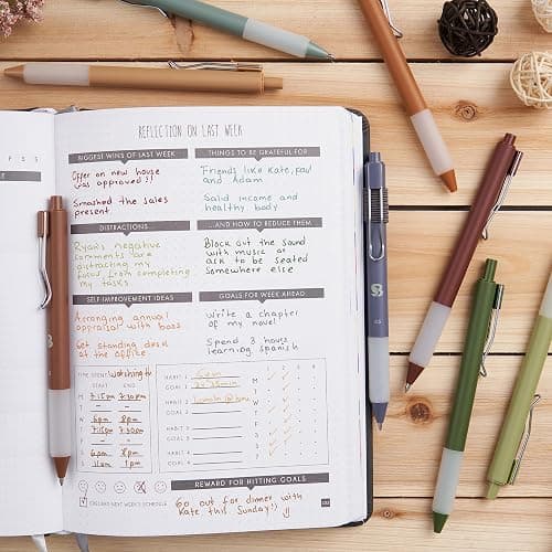 BLIEVE Gel Pens - Earthy, Matte Finish, Smooth Writing, No Bleed - For Journaling, Bible Notes, Drawing - Cute School Supplies, 8 Pack thumbnail 5