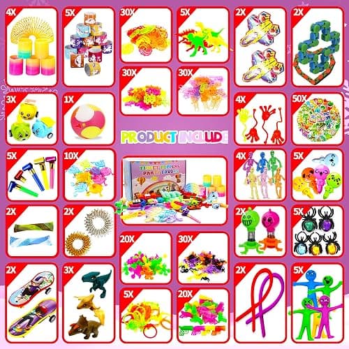 1000+ PCS Party Favors for Kids, Fidget Toys Pack, Birthday Gift,Christmas Stocking Stuffers,Christmas Gift,Treasure Box, Goodie Bag Stuffers, Carnival Prizes,Pinata Filler Sensory Toy for Classroom thumbnail 4