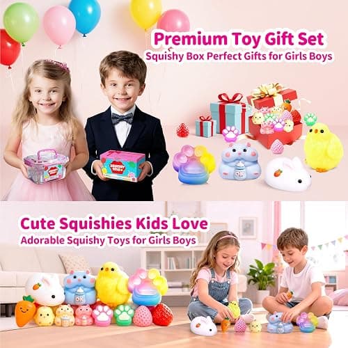 12Pack Taba Squishy Toys Kit -Squishy Fun Box- Squishy Fidget Squeeze Toys | taba Squishy Party Favors for Kids 8-12,cute Squishies Stress Relief Toys for Girls 6-8-10-12 Year Old Girls Birthday Gifts thumbnail 3