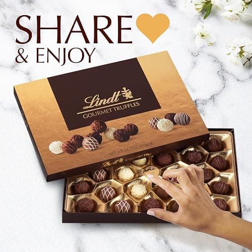 Lindt Gourmet Truffles Assorted Chocolate Candy Gift Box, 14.7 oz. thumbnail 5