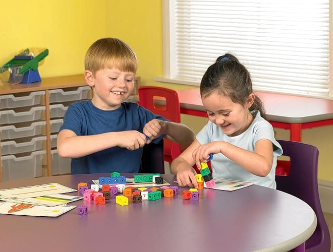 Learning Resources Kit Cubes MathLink – 100 Cubes Colorés + 30 Activités – Apprentissage des Maths Dès 4 Ans – Tri, Formes, Calcul – Idée Cadeau Éducatif thumbnail 6