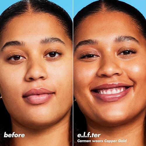 e.l.f. SKIN Bronzing Drops, Liquid Bronzer For Face & Skin, Creates A Sun-Kissed Glow, Infused With Vitamin E, Vegan & Cruelty-Free, Rose Gold - Rose Gold thumbnail 6