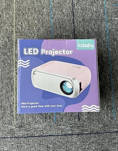 Portable Projector, ksbaby Outdoor Projector, LED Aesthetic Video Mini Projector for Outdoor Portable Movies Compatible with HDMI, USB, Laptop, TV Stick, iOS and Android Phone thumbnail 12