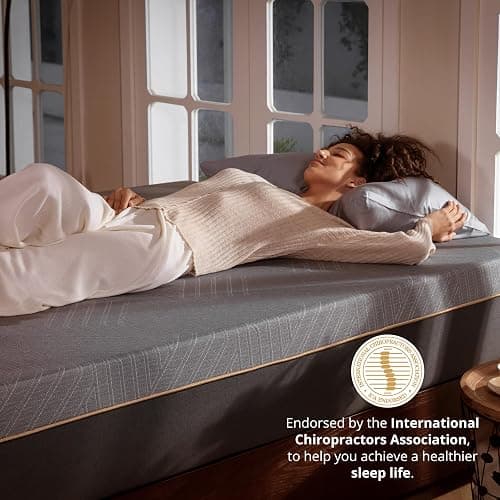 EGOHOME 12 Inch King Memory Foam Mattress for Back Pain, Cooling Copper Gel Bed in a Box, Foam Made in USA, CertiPUR-US Certified, Therapeutic Medium Firm, 76x80x12 Black thumbnail 4