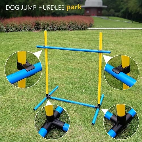 MAICOBI Dog Jump Hurdles Training Equipment,Indoor or Ourdoor,Dog Agility Training Equipment,Jump Obstacle Course for Dogs Outdoor, Playground Equipment,Carrying Bag (2 Sets) thumbnail 6