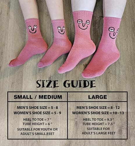 Meloday 10 PACK Crazy Funny Emotion Crew Socks Soft Cotton - 10 different fun designs and color per pack thumbnail 7